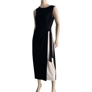 Lauren Ralph Lauren Black & White Sleeveless Dress S 10